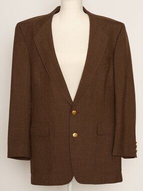 Vintage Hart Schaffer & Marx Jack Nicklaus Brown Two Button Sport Coat